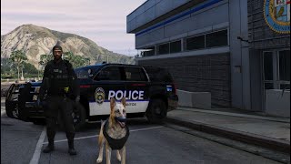 LSPDFR  Los Santos Police Traffic Pack Upgrade  K9 Unit Los Santos Police Department Replacement V [upl. by Moriah632]