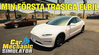 KÖPER MIN FÖRSTA KROCKADE TESLA MODEL 3 CAR MECHANIC SIMULATOR [upl. by Fregger712]