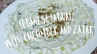 Lebanese Labnah with Cucumber and Zatar suhor easyrecipesbyglenRamadan [upl. by Elane]