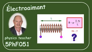 Physique 5PhF051 Le champ magnétique dune bobine [upl. by Silverstein]