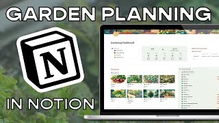 No more late seed starting 🍅 My customizable gardening calendar in Notion [upl. by Yrallih445]