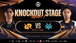 ID M6 Knockout Stage Hari 1  RRQ HOSHI VS TEAM VAMOS  Game 1 [upl. by Aelhsa690]