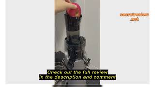 Review TOYOMI Cold Press Masticating Slow Juicer SJ 9000 [upl. by Ayita]