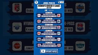 JADWAL WOMENS KOREAN VLEAGUE 202425 PEKAN INI ligavolikorea [upl. by Selinda803]