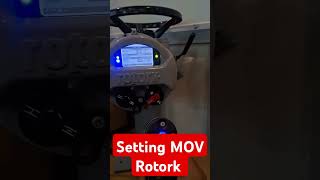 Setting Mov motor OPRATED VALVE ROTORK rotork instrument [upl. by Takashi562]