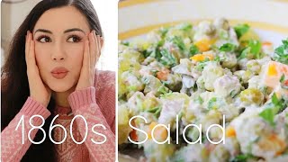 ASMR Relaxing Cooking 👩🏻‍🍳 Making 1860s Dish  ASMR Cooking Show  Olivier Salad Best Recipe [upl. by Enecnarf]