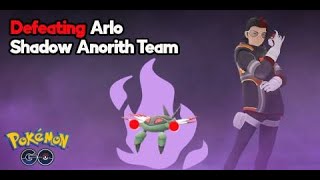 Defeating Team Go Rocket Leader Arlo Shadow Anorith Team in Pokémon Go2024 [upl. by Taro]