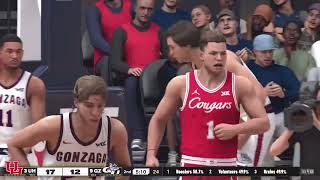 🏀College Basketball 25 3 Houston vs 9 Gonzaga [upl. by Hamner]