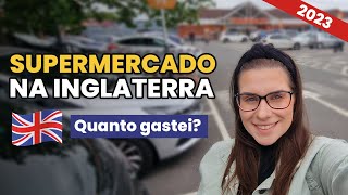 Mercado na Inglaterra compra da semana quanto gastei  SUPERMERCADO NA EUROPA [upl. by Introc]