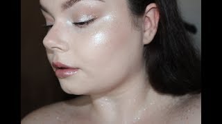 Fenty Beauty Diamond Bomb and Diamond Milk Gloss Bomb Demo on Fair Skin [upl. by Kathrine]