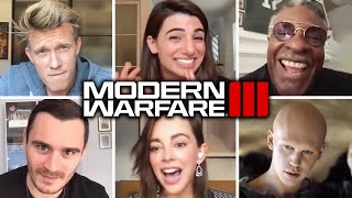 Call of Duty Modern Warfare 3 Cast reenact voice lines from the Game [upl. by Xet]