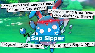 FULL SAP SIPPER ABILITY TEAM DESTROYS POKEMON SCARLET AND VIOLET [upl. by Lienaj589]