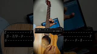 Surili Akhiyon Wale Guitar Tabs Lead Lessonintro  Salman Khan  Veer ytshorts shortsvideo [upl. by Rafter314]