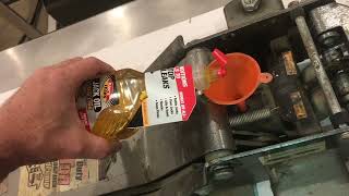 ADDING “hydraulic jack fluid” to a floor jack bleeding out the air harbor freight 2 ton [upl. by Seftton]