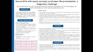 Myocarditis with acute coronary syndromelike presentation a diagnostic challenge [upl. by Nnyltak]