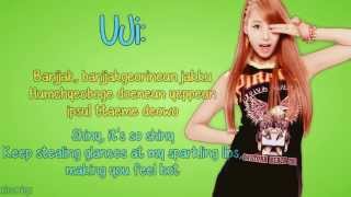 BESTie  Pitapat English Lyrics Member Coded  Romanisation HD [upl. by Melony995]