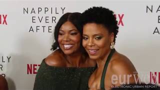 Sanaa Gabrielle Union Nia Long amp More Talk Hair Netflix’s Nappily Ever After Premiere [upl. by Enerod]