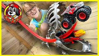 Monster Jam ThunderROARus Drop SUPER COMPILATION  Unboxing Play amp Monster Truck World Record [upl. by Bugbee889]