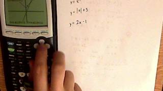 algebra  functions and graphs  TI84  examples 1 [upl. by Petes354]