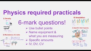 Required practical masterclass  GCSE Physics Paper 1 [upl. by Ybbil266]