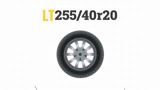 Tire Size 25540r20 in inches [upl. by Noakes]