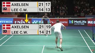 Lee Chong Weis INCREDIBLE COMEBACK against Viktor Axelsen [upl. by O'Doneven]