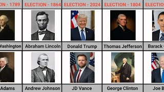 All 47 US Presidents amp 50 VPs A Complete History of American Leadership 17892024Datahub360 [upl. by Tallbott]