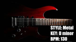 Headbanger Metal Guitar Backing Track Jam in D minor 130 bpm [upl. by Gibbs]