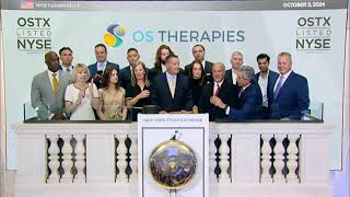 OS Therapies NYSE American OSTX Rings The Closing Bell® [upl. by Adnohsak]