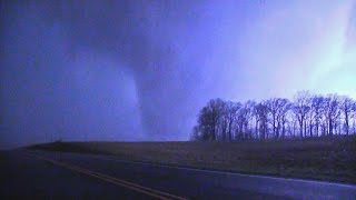 Violent EF4 Tornado Perryville Missouri to Ava Illinois 2282017 [upl. by Bail369]