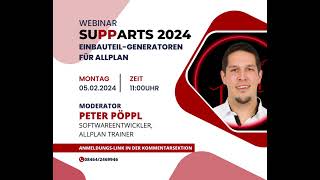 ALLPLAN  Einbauteilgeneratoren Webinar [upl. by Eniala]