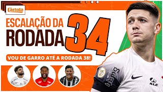 ESCALAÇÃO RODADA 34 CARTOLAFC  Escalar com ou sem laterais [upl. by Amla]