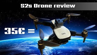 S2s Drone review  flight and camera test  35€ aliexpress drone [upl. by Neirrad369]