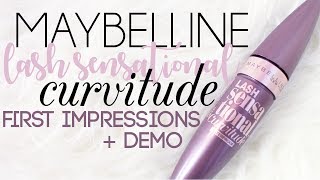 MMM NEW Maybelline LASH SENSATIONAL CURVITUDE Mascara  First Impressions  Demo [upl. by Ingham951]