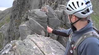 Reading the route on a scramble  Fiacaill Ride  Corrie an tSneachda [upl. by Eckblad]