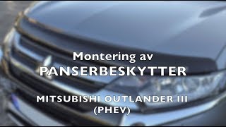 Montering av Panserbeskytter  Mitsubishi Outlander III PHEV Airplex [upl. by Neelahs]