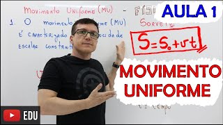 MOVIMENTO UNIFORME  FÍSICA BÁSICA FÍSICA do ZERO  Teoria e Exercícios  AULA 01 [upl. by Mou]