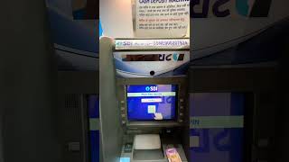 How to Cash Deposit in SBI Cash Deposit Machine CDM sbi cash cdm reels viral shorts tech [upl. by Lolanthe]