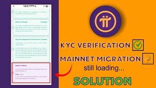 Why Pi Network Migrate to Mainnet step 8 is taking long  How to Fix it Edited [upl. by Osman609]
