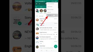 How to Hide Chat on gb WhatsApp Setting shots [upl. by Kallick]