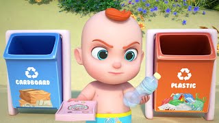 Clean Up Trash Song  Good Habits For Kids  Boo Kids Song amp Nursery Rhymes [upl. by Byram526]