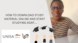 HOW TO DOWNLOAD STUDY MATERIAL ONLINEUNISADISTANCE LEARNINGRoad to 1kSouth African youtuber [upl. by Audras564]