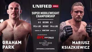 Graham Park VS Mariusz Ksiazkiewicz  FULL FIGHT In CANADA 121721 🥊🥊 [upl. by Ahsinar]