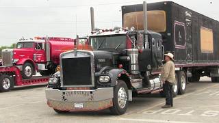 1979 Kenworth W900A quotIronsidesquot And Casino Trailer Arriving At Truckin For Kids 2018 [upl. by Annaxor]