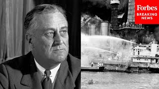 FLASHBACK FDR Delivers ‘Day Of Infamy’ Speech Following Attack On Pearl Harbor 80 Years Ago Today [upl. by Adnuhsar514]