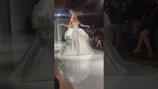 Sneak Peek Pnina Tornais new Aura Collection at New York Bridal Fashion Week [upl. by Riana589]