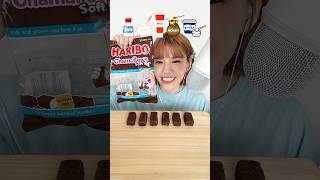 ハリボーチョコマシュマロ食べ比べ🍫 mukbang 咀嚼音asmr asmr モッパン ハリボー ハリボーチョコマシュマロ チョコマシュマロ [upl. by Lehplar]