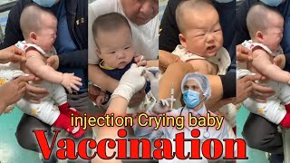 4 moth  Baby age Crying injection vaccination shorts at hospital [upl. by Kay]