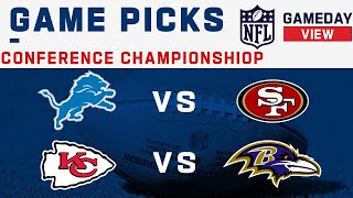 Conference Championship Game Picks [upl. by Bronson]