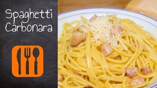 Originale Spaghetti Carbonara ohne Sahne  Rezept 18 [upl. by Vanhomrigh474]